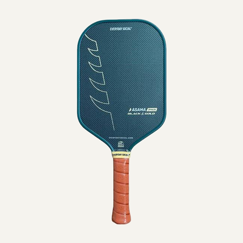Asama Black & Gold PWR pickleball paddle, green
