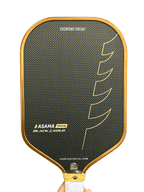 Asama Black & Gold PWR paddle face close-up
